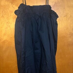 H&M Black Gathered Dress